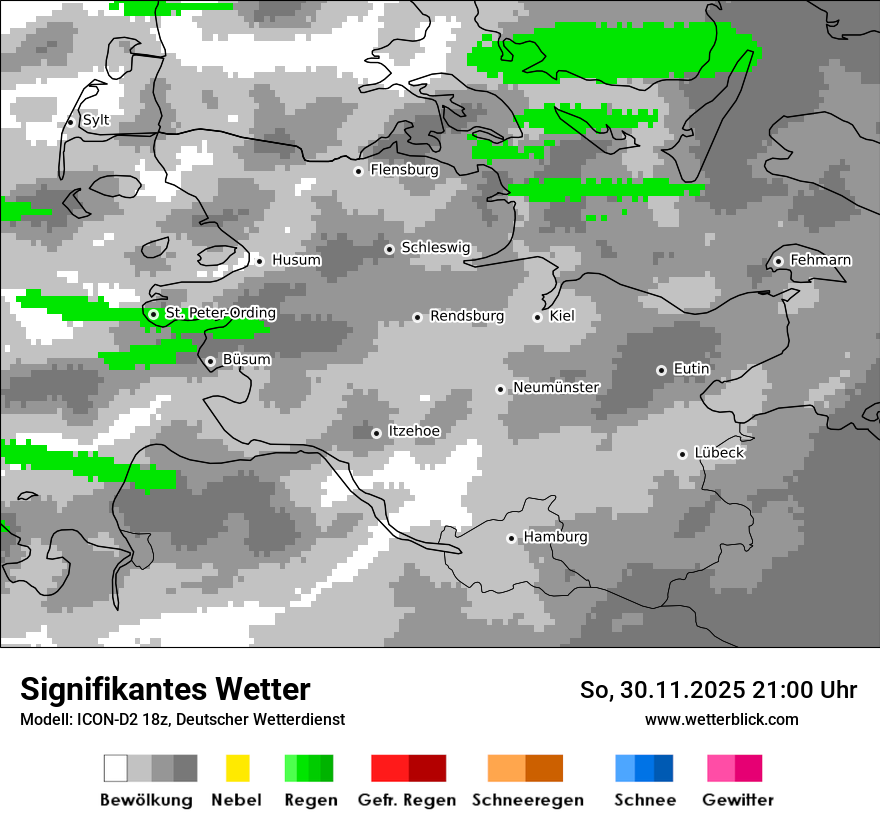 Modellkarten Signifikantes Wetter