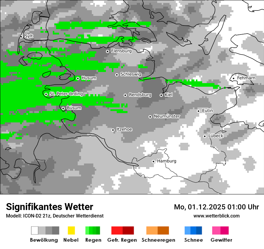 Modellkarten Signifikantes Wetter