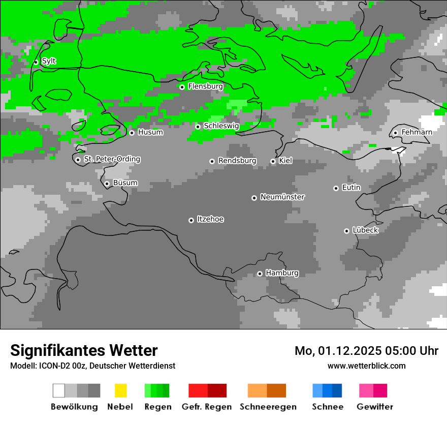 Modellkarten Signifikantes Wetter