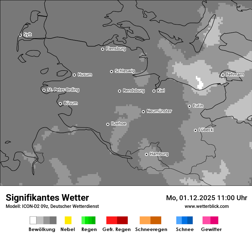 Modellkarten Signifikantes Wetter