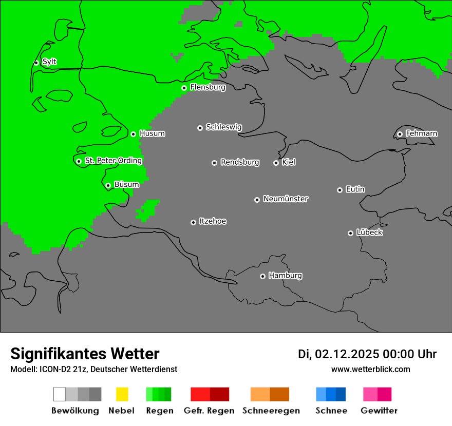 Modellkarten Signifikantes Wetter