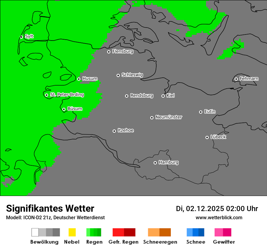 Modellkarten Signifikantes Wetter