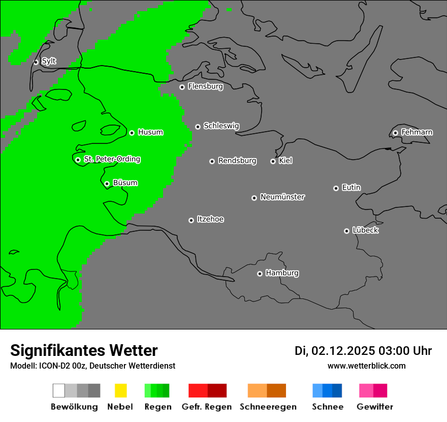 Modellkarten Signifikantes Wetter