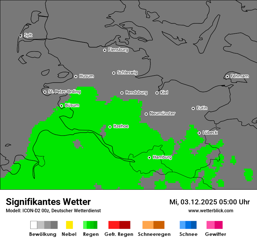 Modellkarten Signifikantes Wetter