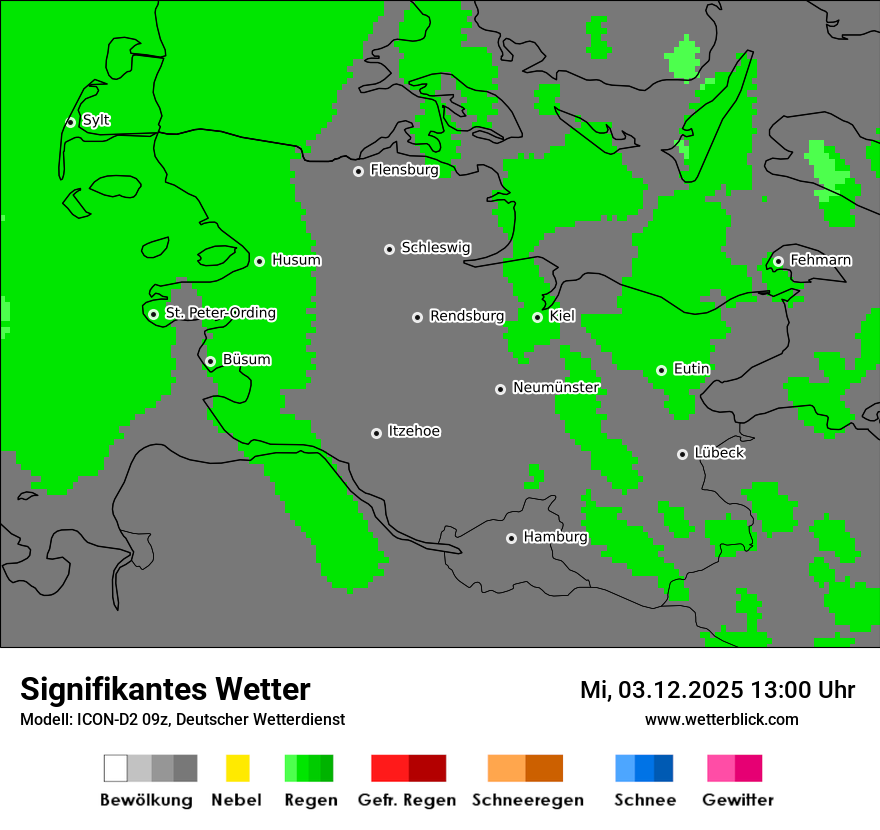 Modellkarten Signifikantes Wetter