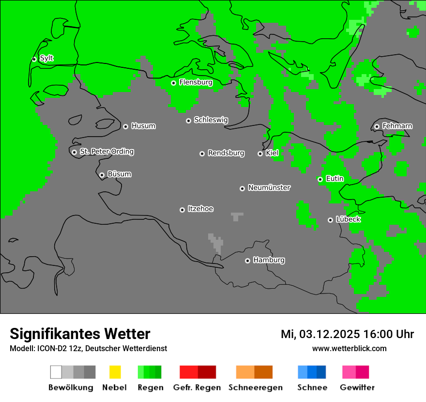 Modellkarten Signifikantes Wetter