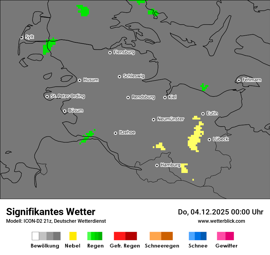 Modellkarten Signifikantes Wetter