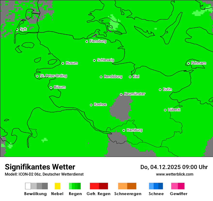 Modellkarten Signifikantes Wetter