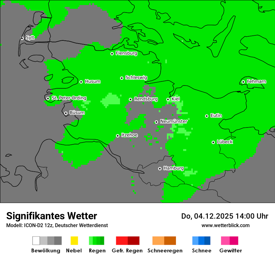 Modellkarten Signifikantes Wetter