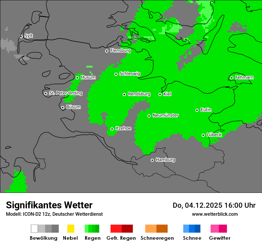 Modellkarten Signifikantes Wetter