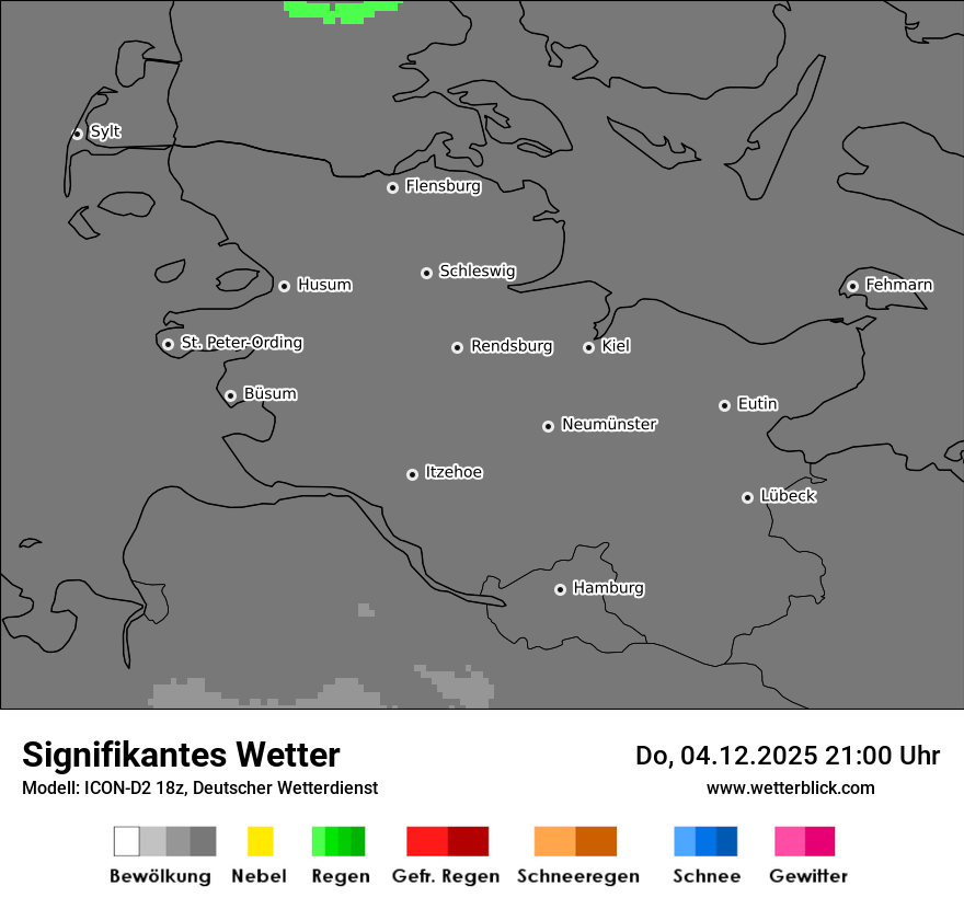 Modellkarten Signifikantes Wetter