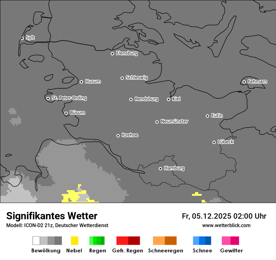 Modellkarten Signifikantes Wetter