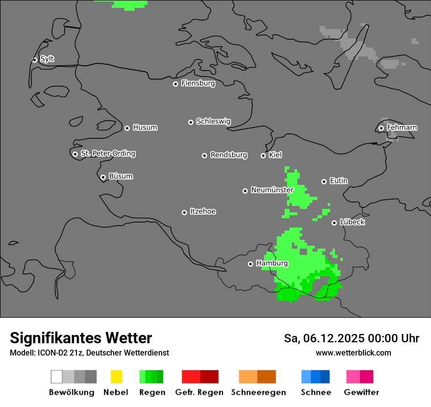 Modellkarten Signifikantes Wetter