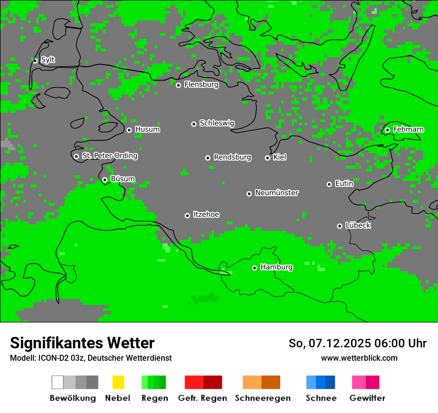 Modellkarten Signifikantes Wetter