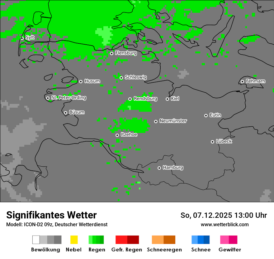 Modellkarten Signifikantes Wetter