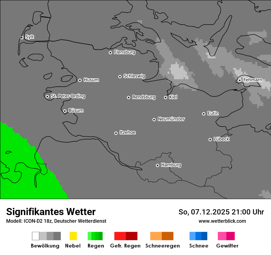 Modellkarten Signifikantes Wetter