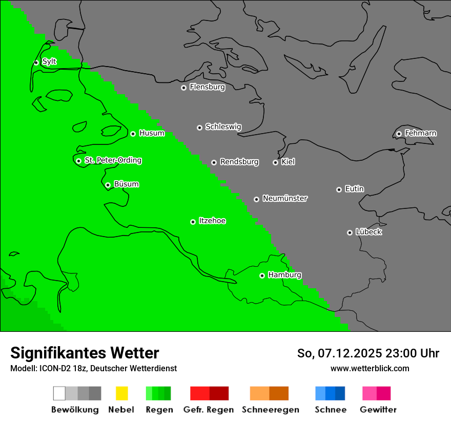 Modellkarten Signifikantes Wetter