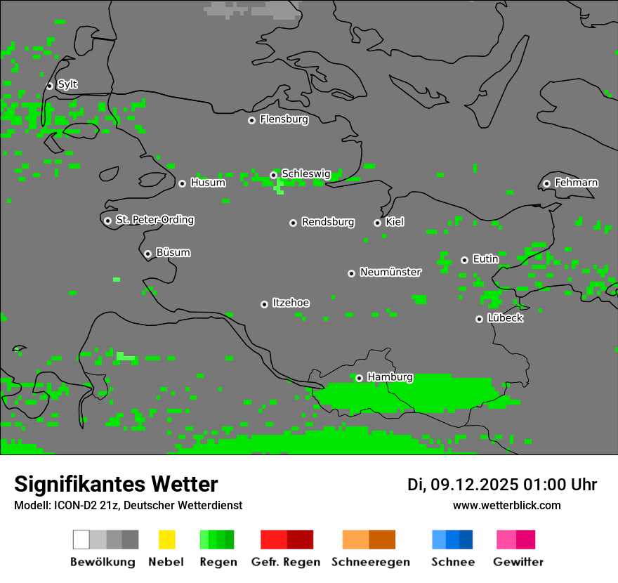 Modellkarten Signifikantes Wetter