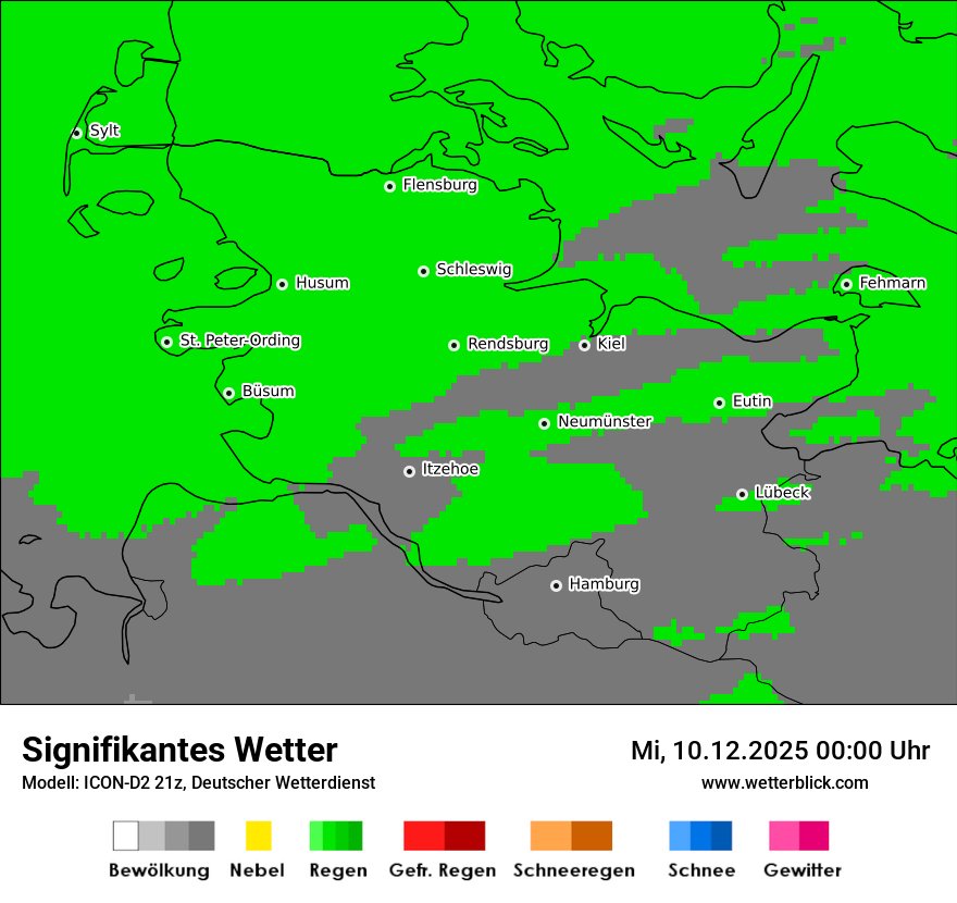 Modellkarten Signifikantes Wetter
