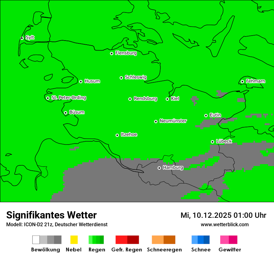 Modellkarten Signifikantes Wetter