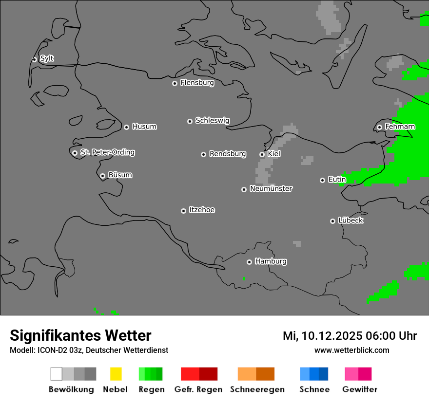 Modellkarten Signifikantes Wetter