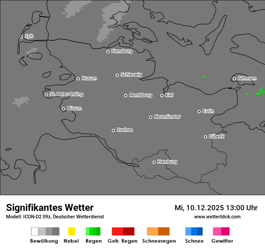 Modellkarten Signifikantes Wetter