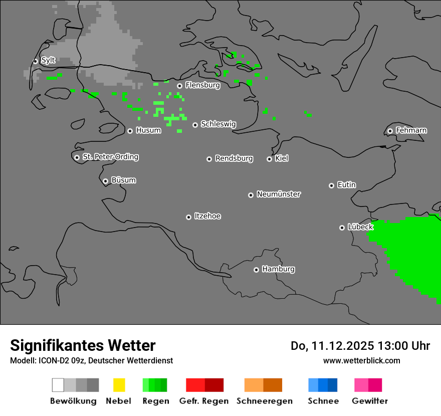 Modellkarten Signifikantes Wetter