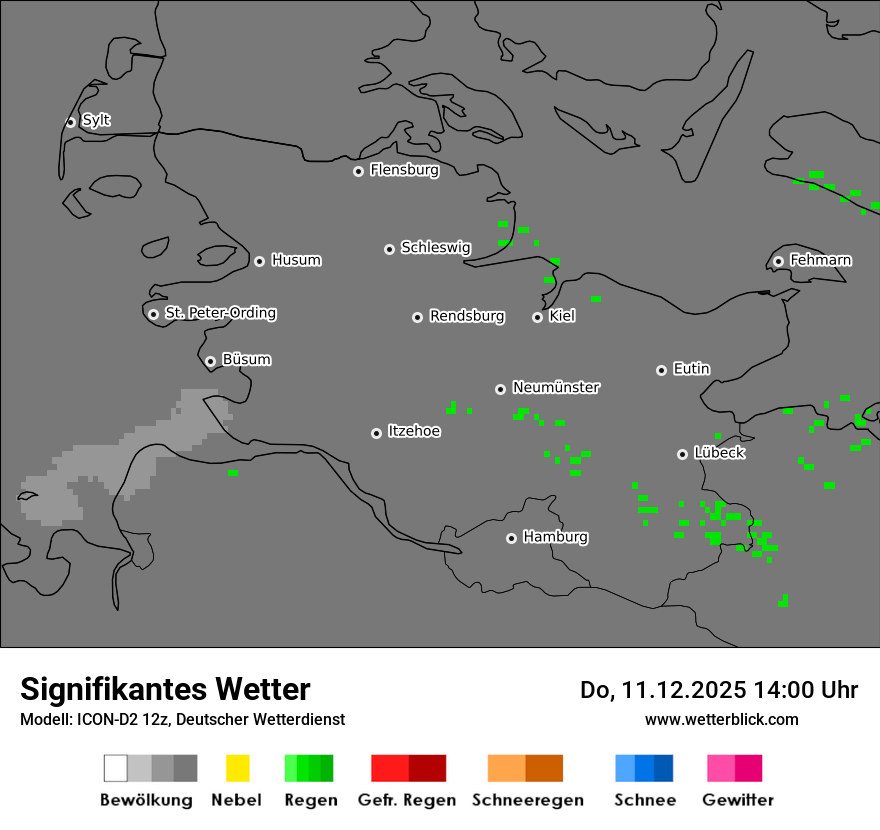 Modellkarten Signifikantes Wetter