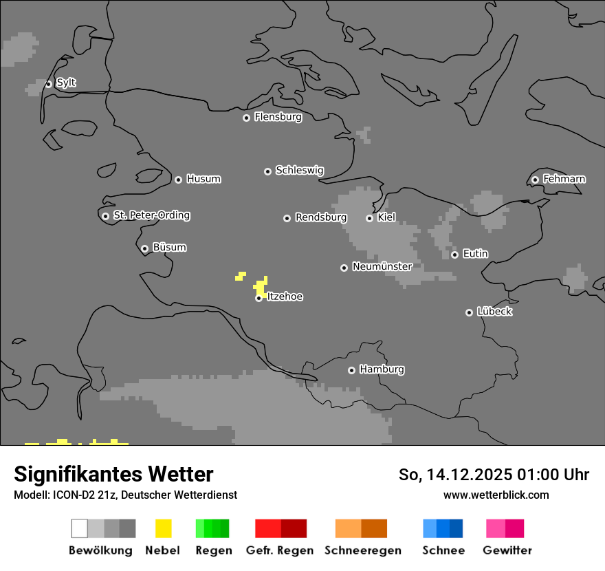 Modellkarten Signifikantes Wetter