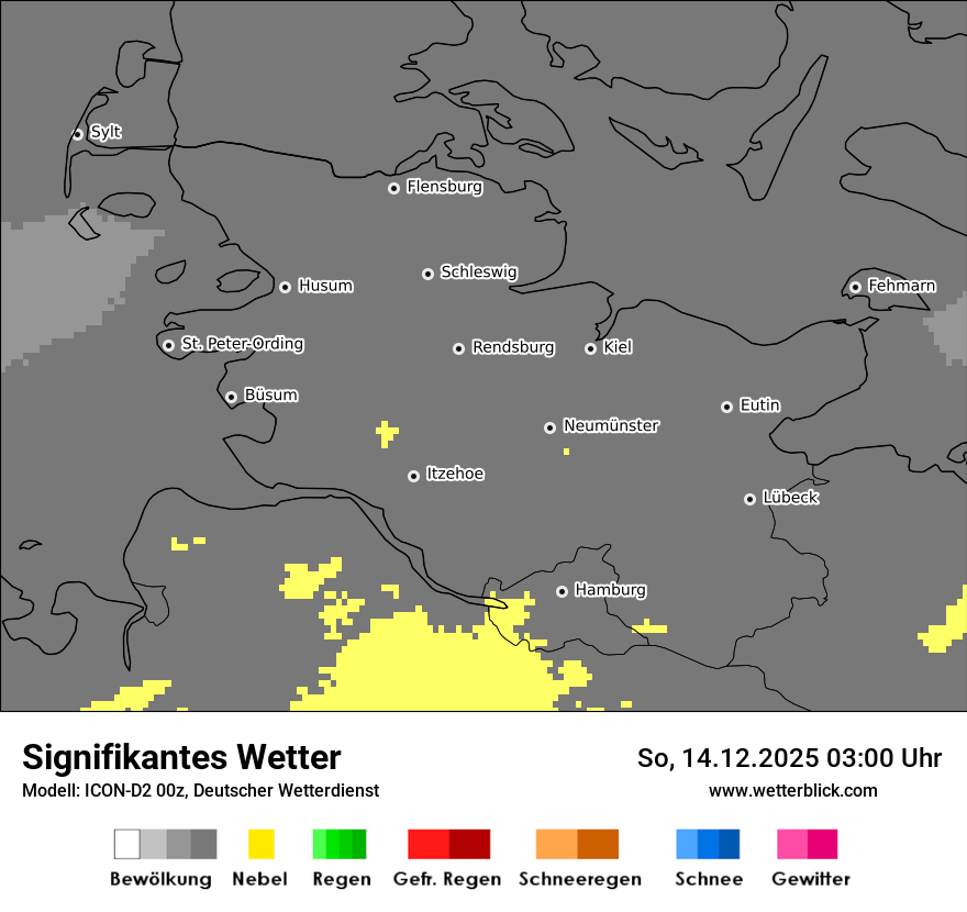 Modellkarten Signifikantes Wetter