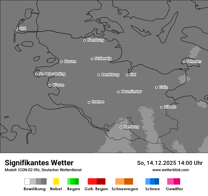 Modellkarten Signifikantes Wetter