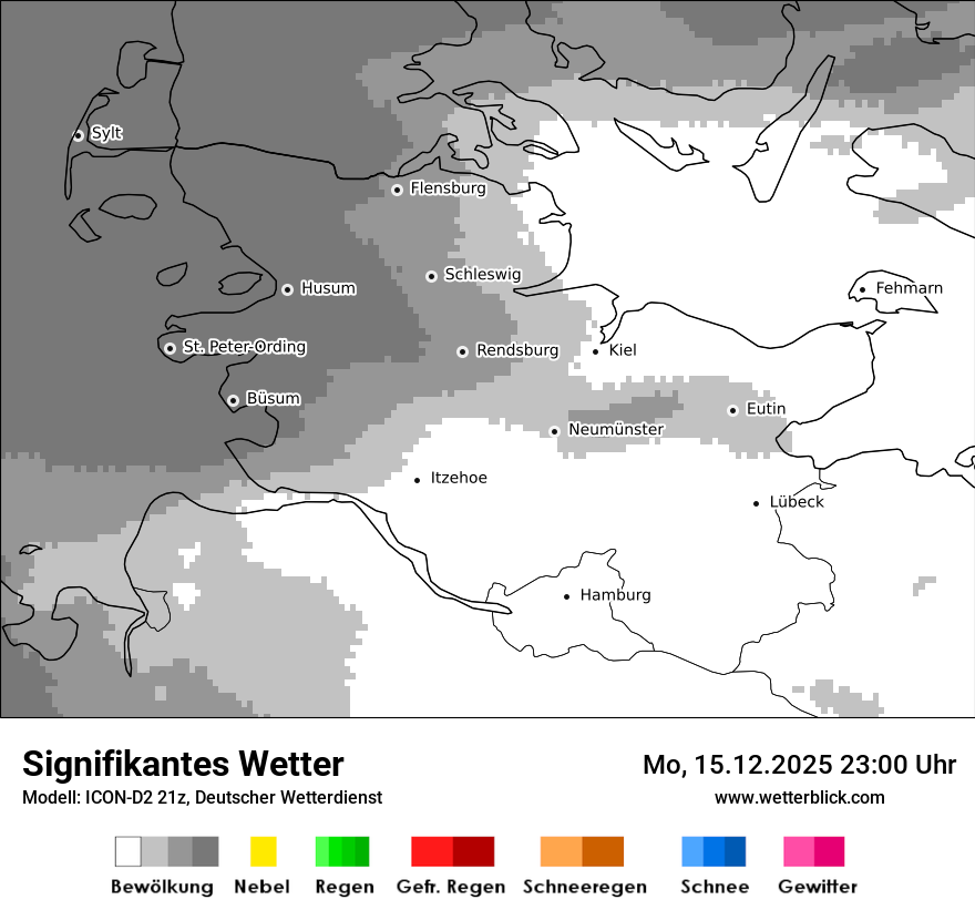 Modellkarten Signifikantes Wetter