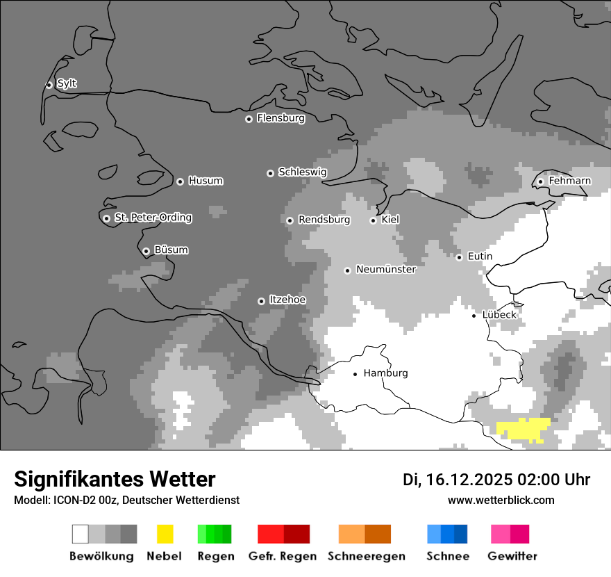 Modellkarten Signifikantes Wetter
