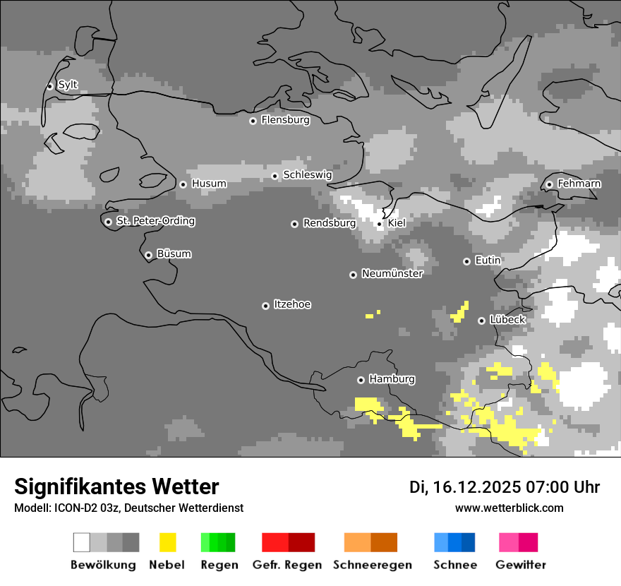 Modellkarten Signifikantes Wetter