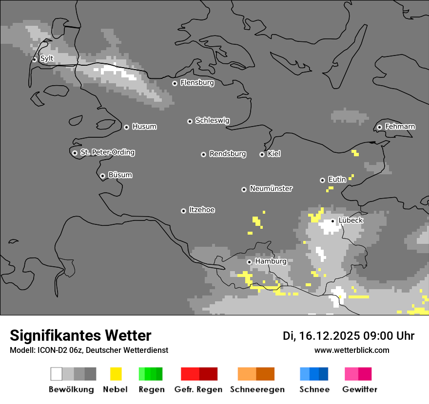 Modellkarten Signifikantes Wetter