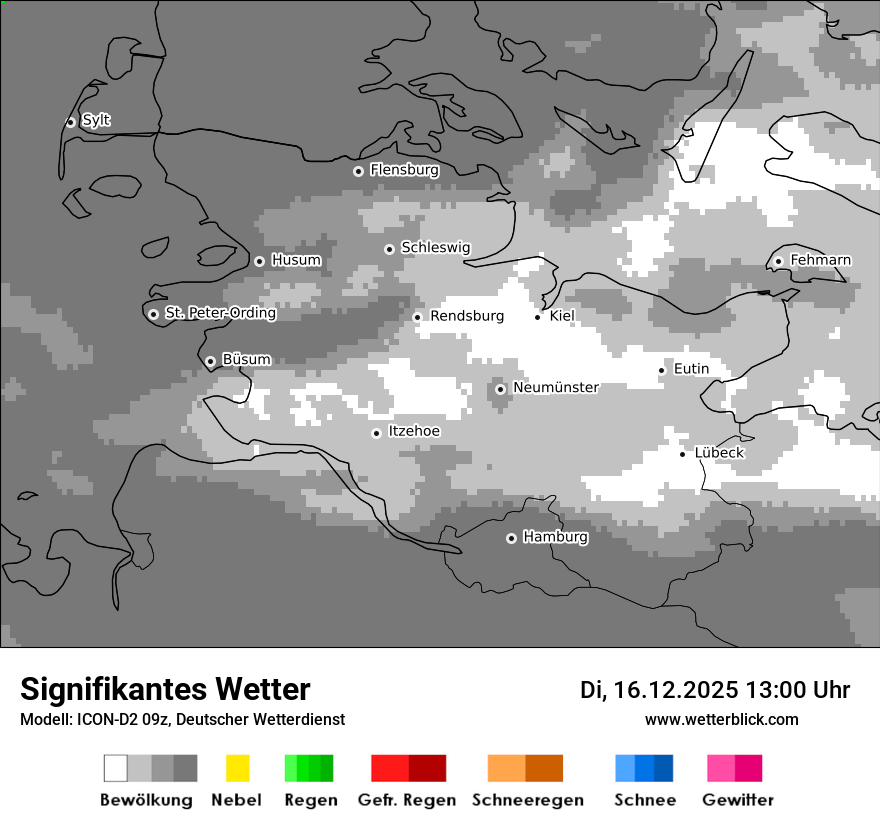 Modellkarten Signifikantes Wetter