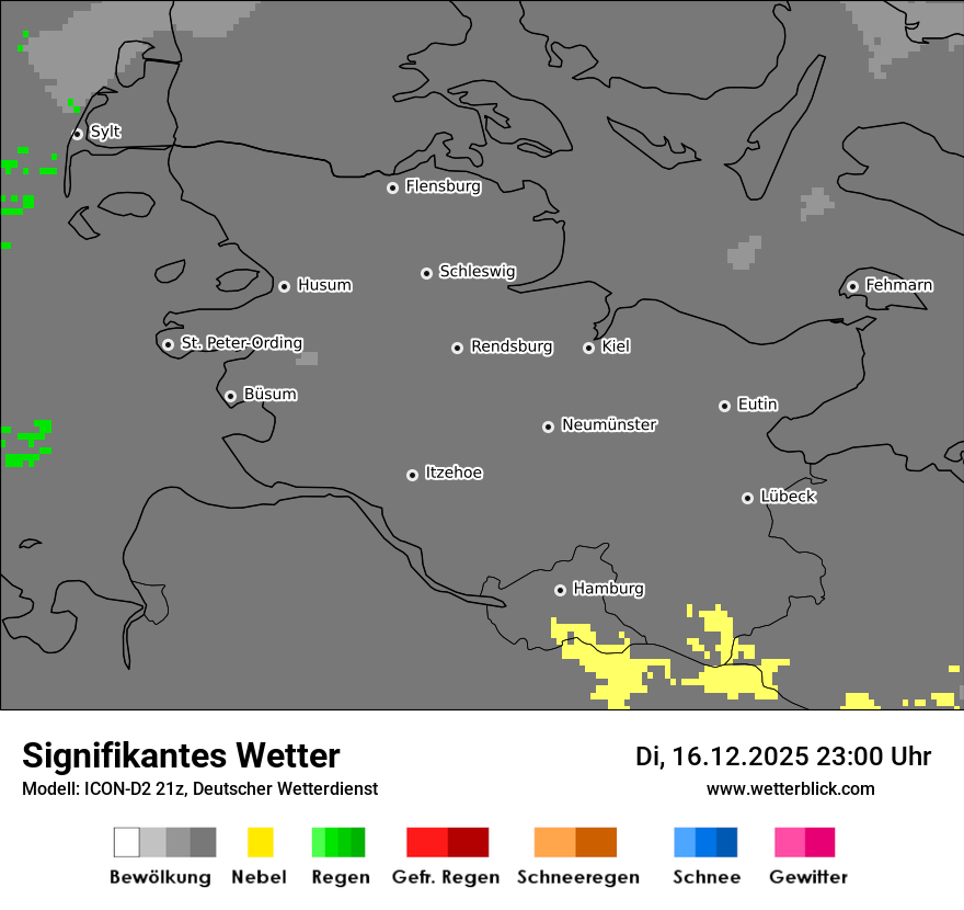 Modellkarten Signifikantes Wetter