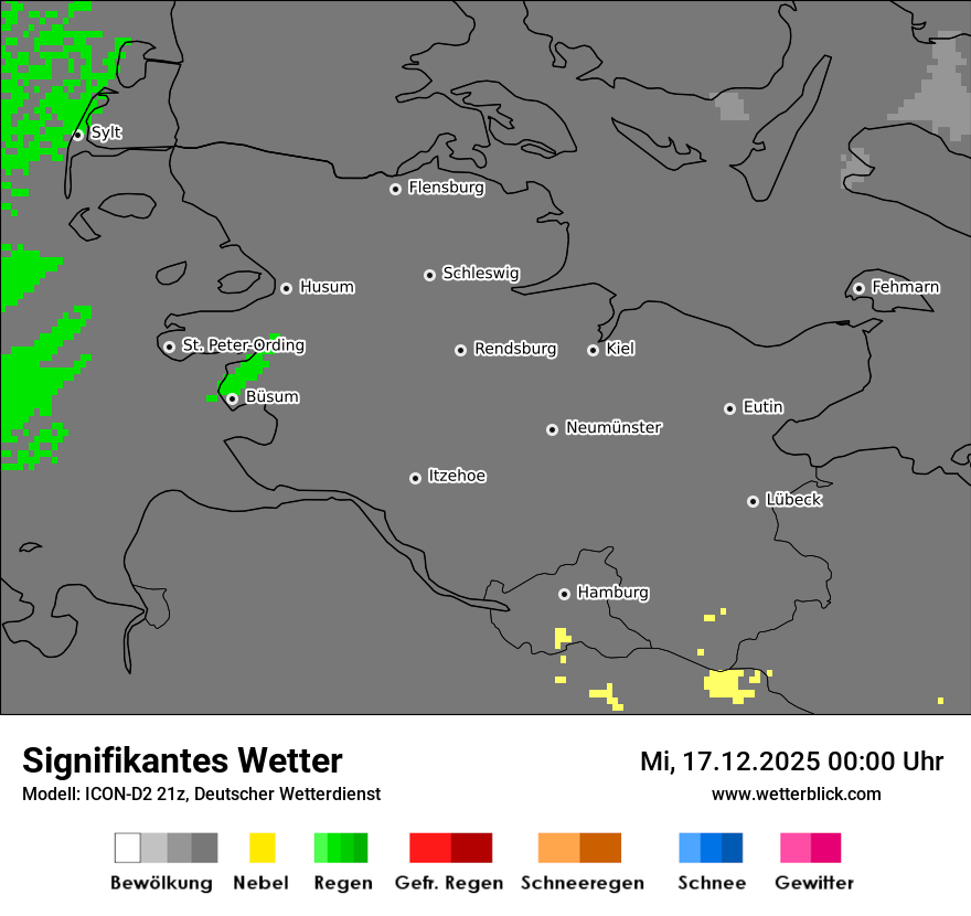 Modellkarten Signifikantes Wetter