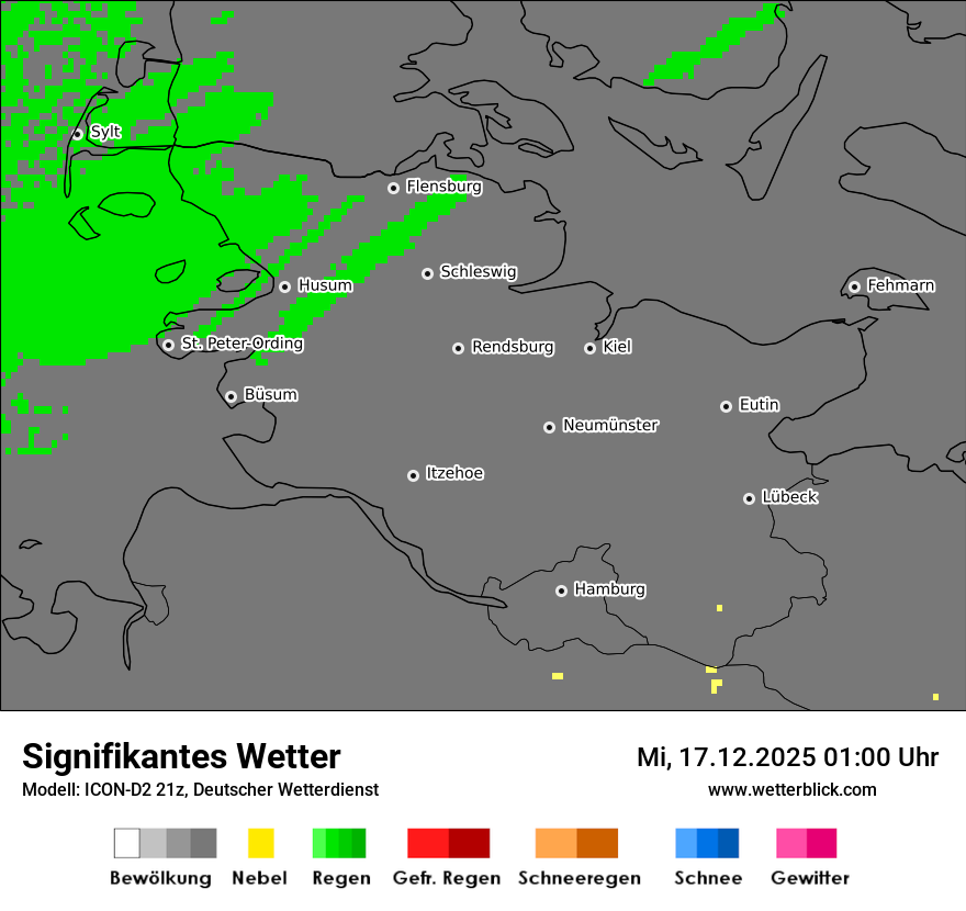 Modellkarten Signifikantes Wetter