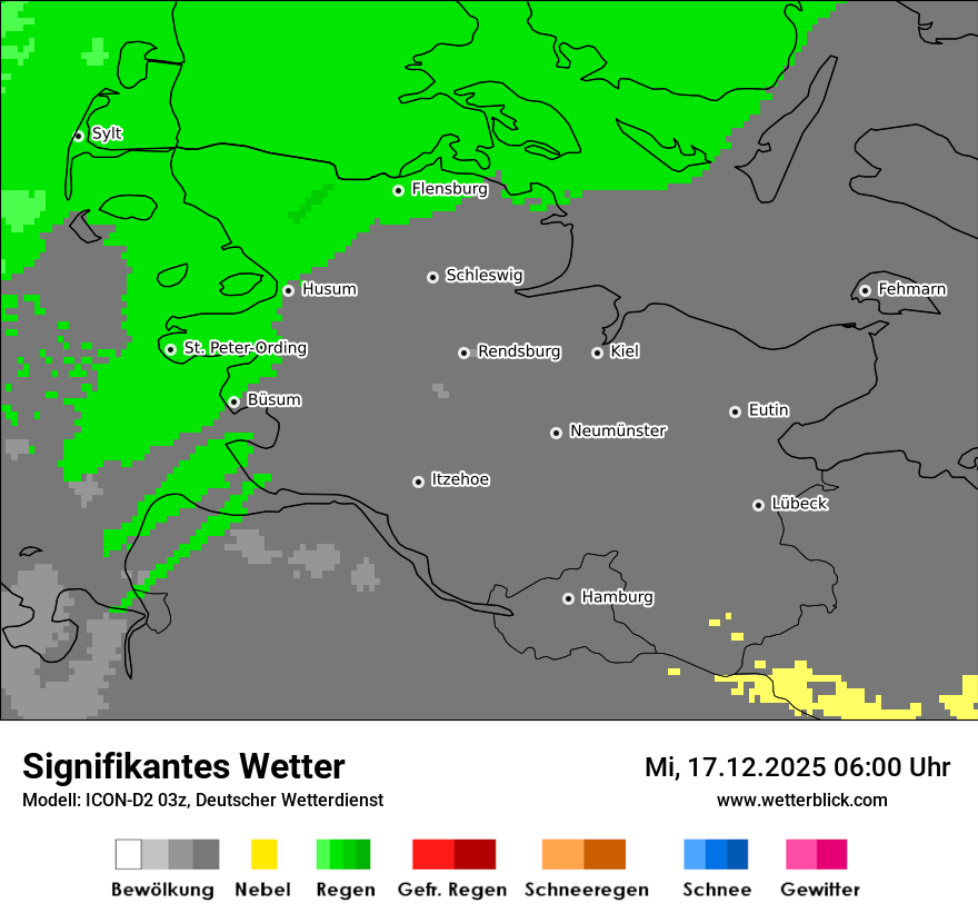 Modellkarten Signifikantes Wetter