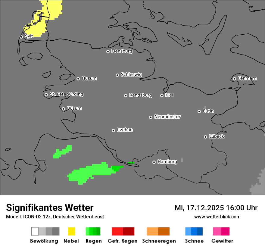 Modellkarten Signifikantes Wetter