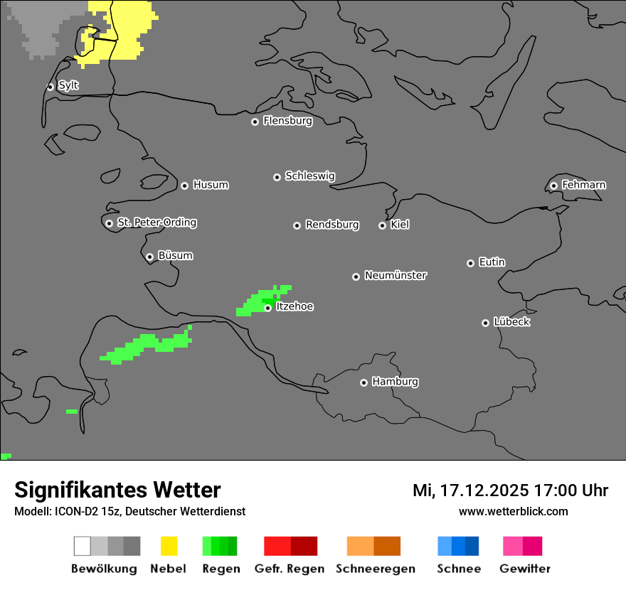 Modellkarten Signifikantes Wetter