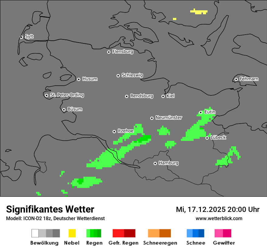 Modellkarten Signifikantes Wetter