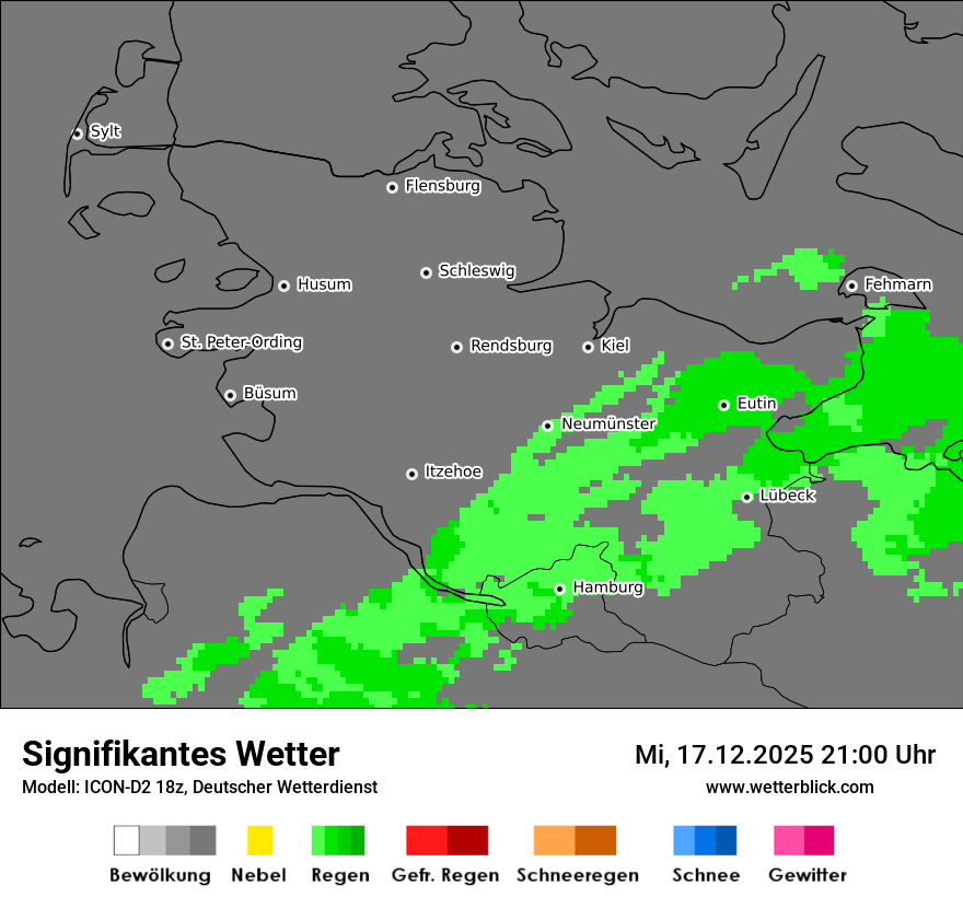 Modellkarten Signifikantes Wetter