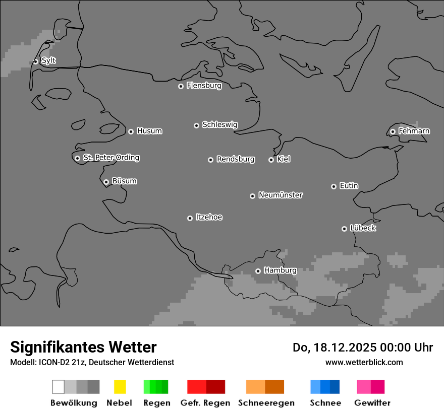 Modellkarten Signifikantes Wetter