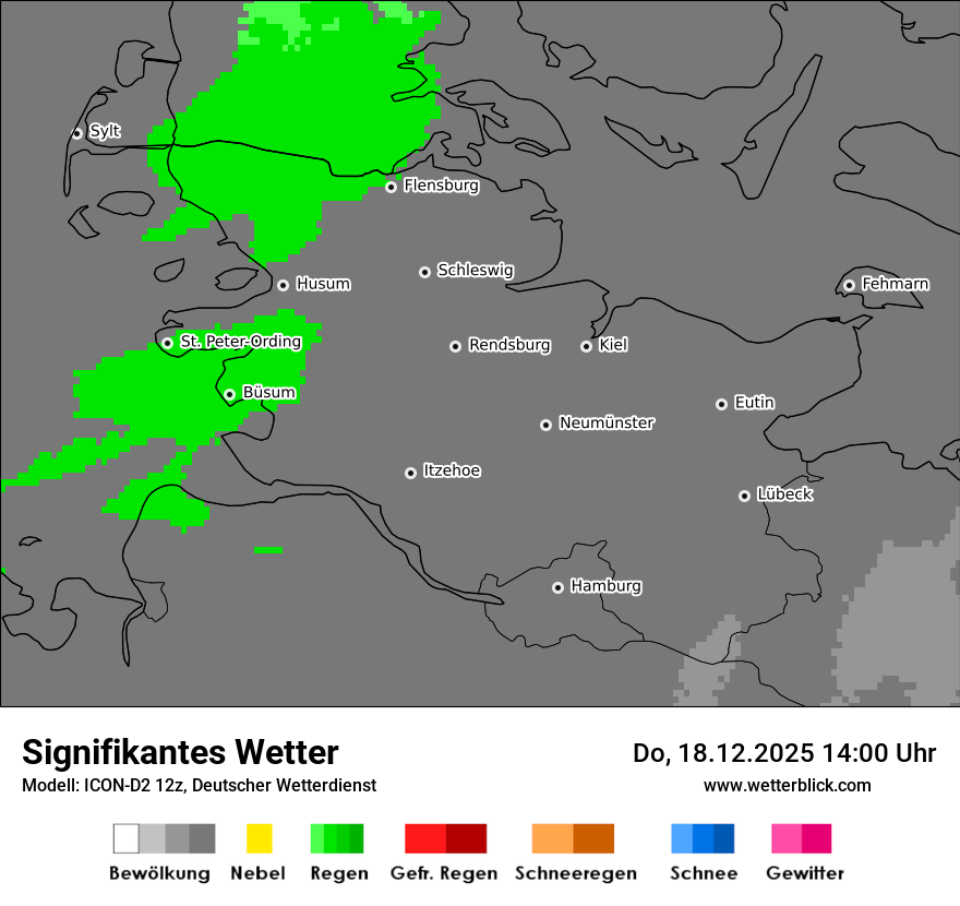 Modellkarten Signifikantes Wetter
