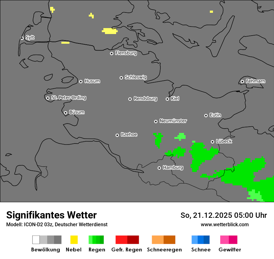 Modellkarten Signifikantes Wetter
