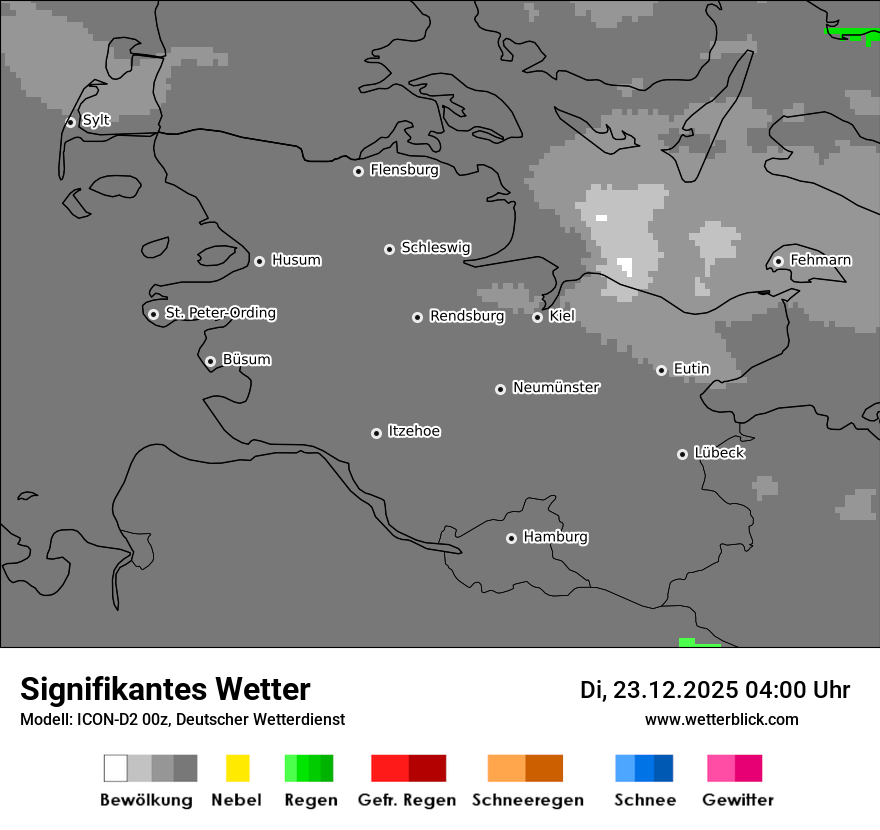 Modellkarten Signifikantes Wetter