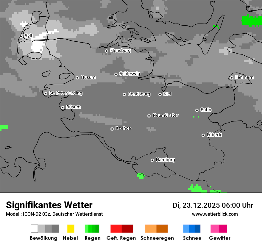 Modellkarten Signifikantes Wetter