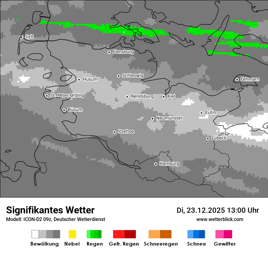 Modellkarten Signifikantes Wetter